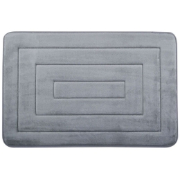 Πατάκι Μπάνιου Memory Foam 827404 50x80cm Grey Ankor 50 X 80 50x80cm Foam