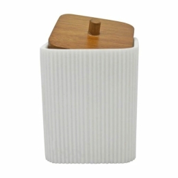 Δοχείο Για Μπατονέτες 829392 7,5x7,6x10cm White Ankor Πολυέστερ