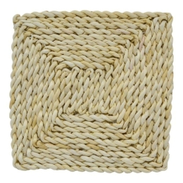 Σουπλά Ψαθινό Τετραγωνό 830848 22x22x1cm Natural Ankor Mat