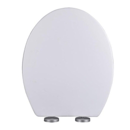 Καπάκι Λεκάνης Soft Close 830992 36,8x43cm White-Inox Ankor Πολυπροπυλένιο