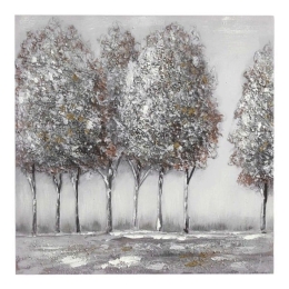 Πίνακας Καμβάς Δέντρα 832477 60x60cm Multi Ankor Τετράγωνοι Καμβάς