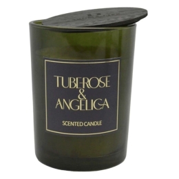 Αρωματικό Κερί Σε Δοχείο Tuberose & Angelica 833153 8x8x10,5cm Dark Green Ankor Γυαλί