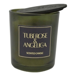 Αρωματικό Κερί Σε Δοχείο Tuberose & Angelica 833191 7x7x7,8cm Dark Green Ankor Γυαλί