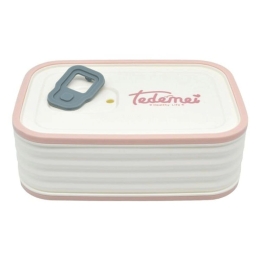 Φαγητοδοχείο 833955 15,5x10,8x5,3cm 580ml White-Light Pink Ankor Πλαστικό