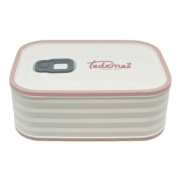 Φαγητοδοχείο 833986 17,4x12,6x6,5cm 950ml White-Light Pink Ankor Πλαστικό