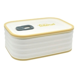 Φαγητοδοχείο 833993 17,4x12,6x6,5cm 950ml White-Beige Ankor Πλαστικό