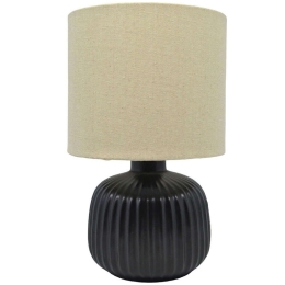 Φωτιστικό Επιτραπέζιο 834143 16x16x27cm E14 40W Black-Beige Ankor