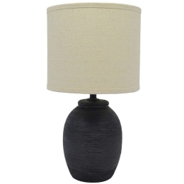 Φωτιστικό Επιτραπέζιο 834242 16,5x16,5x30cm E14 40W Black-Beige Ankor