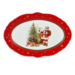 Πιατέλα Σερβιρίσματος Οβάλ Santa 760051 35cm Multi Marva
