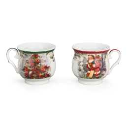 Κούπα Santa Vintage (Σετ 2Τμχ) 760055 400ml Multi Marva