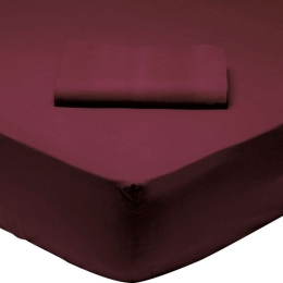 Σεντόνι Με Λάστιχο 1014 Bordo Das Home Single 100x200cm Με Λάστιχο 100% Βαμβάκι