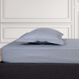 Σεντόνι 2502 Με Λάστιχο Grey Greenwich Polo Club Διπλό 120x235cm Βαμβάκι-Πολυέστερ