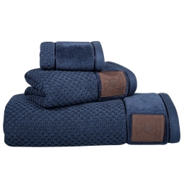 Πετσέτες 3056 (Σετ 3τμχ) Dark Blue Greenwich Polo Club Σετ Πετσέτες 70x140cm 100% Βαμβάκι