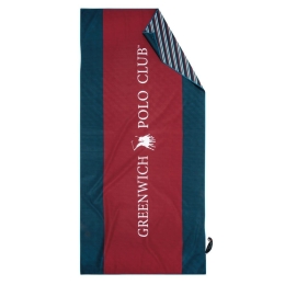 Πετσέτα Θαλάσσης 3874 Red-Blue Greenwich Polo Club Θαλάσσης 80x170cm Microfiber