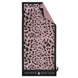 Πετσέτα Θαλάσσης 3877 Black-Nude Greenwich Polo Club Θαλάσσης 80x170cm Microfiber