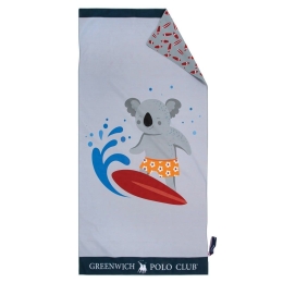 Πετσέτα Θαλάσσης Παιδική 3882 Grey-Blue Greenwich Polo Club Θαλάσσης 70x140cm Microfiber