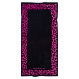 Πετσέτα Θαλάσσης 3863 Black-Pink Greenwich Polo Club Θαλάσσης 90x180cm 100% Βαμβάκι