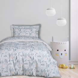 Σεντόνια Παιδικά 4879 (Σετ 3τμχ) Green-Somon-Grey Das Home Μονό 170x240cm Βαμβάκι-Πολυέστερ