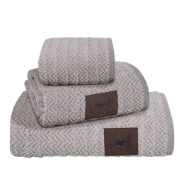 Πετσέτες 3066 (Σετ 3τμχ) Grey Greenwich Polo Club Σετ Πετσέτες 70x140cm 100% Βαμβάκι