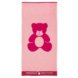 Πετσέτα Θαλάσσης Παιδική 3896 Pink-Red Greenwich Polo Club Θαλάσσης 70x140cm 100% Βαμβάκι