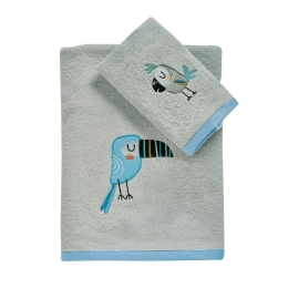 Πετσέτες Βρεφικές 4914 (Σετ 2τμχ) Grey-Blue Das Home Σετ Πετσέτες 70x140cm 100% Βαμβάκι