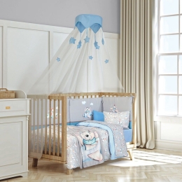 Κουβέρτα Βρεφική 8851 Fleece Grey-Blue Greenwich Polo Club Cuddle 80x110cm Πολυέστερ