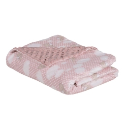 Κουβέρτα Βρεφική Relax 4902 Fleece Pink Das Home Αγκαλιάς 75x100cm Πολυέστερ