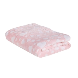 Κουβέρτα Βρεφική Relax 4907 Fleece Pink Das Home Αγκαλιάς 75x100cm Πολυέστερ