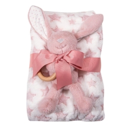 Κουβέρτα Βρεφική 8845 Fleece White-Pink Greenwich Polo Club Αγκαλιάς 75x100cm Πολυέστερ
