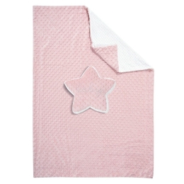 Κουβέρτα Βρεφική 8847 Fleece Pink-White Greenwich Polo Club Αγκαλιάς 75x100cm Πολυέστερ