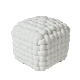 Πουφ 2275 43x43x40 White Das Home
