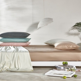 Σεντόνι Opulence 25 Με Λάστιχο Beige Kentia Υπέρδιπλο 160x200cm 100% Βαμβακοσατέν