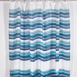 Κουρτίνα Μπάνιου Brock Blue -Turqoise Kentia 180Πx200Υ 180x200cm Πολυέστερ