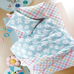 Παπλωματοθήκη Παιδική Petunia (Σετ 2τμχ) Multi Kentia Μονό 160x240cm 100% Βαμβάκι