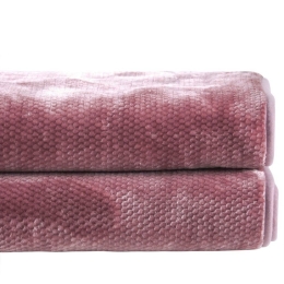 Κουβέρτα Βελουτέ Bella 14 Pink Kentia Μονό 160x220cm Πολυέστερ