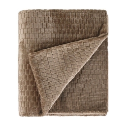 Ριχτάρι Harlow 04 Brown Kentia Τριθέσιο 180x280cm Πολυέστερ