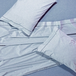 Σεντόνια Peach 19 (Σετ 4τμχ) Blue Kentia King Size 270x270cm 100% Βαμβάκι