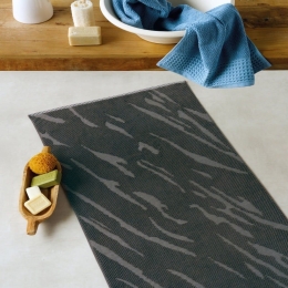 Πατάκι Μπάνιου History 24 Dark Grey-Brown Kentia 50X70 100% Βαμβάκι