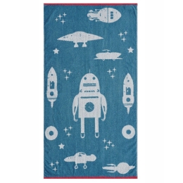 Πετσέτα Βρεφική Omega Blue-Grey-Red Kentia Σώματος 70x125cm 100% Βαμβάκι