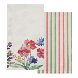 Πετσέτες Κουζίνας Fazzy 245 (Σετ 2τμχ) Multi Kentia 40x60cm 100% Βαμβάκι