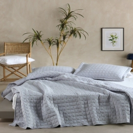 Κουβερλί Vegas 2224 Grey Kentia Υπέρδιπλo 220x240cm Microfiber-Polyester