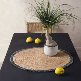 Σουπλά Yute 245 Natural-Grey Kentia 70x70cm Jute