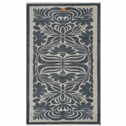 Πετσέτα Θαλάσσης Βελουτέ Malawi Anthracite-Beige Kentia Θαλάσσης 80x160cm 100% Βαμβάκι