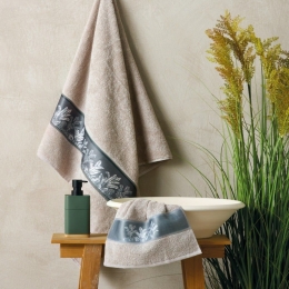 Πετσέτες Ruth (Σετ 3τμχ) Beige Kentia Σετ Πετσέτες 70x140cm 100% Βαμβάκι