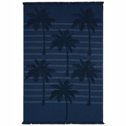Πετσέτα Θαλάσσης - Παρεό Cocos 01 Blue Kentia Θαλάσσης 95x160cm 100% Βαμβάκι