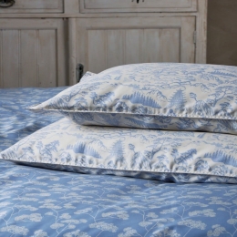 Μαξιλαροθήκες Yoko 39A (Σετ 2τμχ) Blue-Ecru Kentia 50Χ70 100% Βαμβακοσατέν