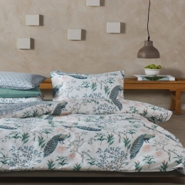 Σεντόνια Salem 07 (Σετ 4τμχ) Petrol-Green Kentia King Size 270x270cm 100% Βαμβακοσατέν