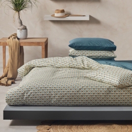 Κουβερλί Ariston 07 Blue-Green Kentia Μονό 160x240cm 100% Βαμβάκι