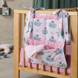 Βρεφική Θήκη Οργάνωσης Κρεμαστή Zigby 44x53 Pink Kentia 100% Βαμβάκι