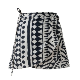 Φούστα Παραλίας Skrirt 243 (100X45) Black-White Kentia One Size 100% Βαμβάκι